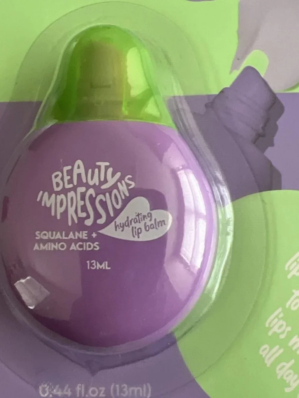Impressions Raspberry Swirl Hydrating Lip Balm - Purple & Green